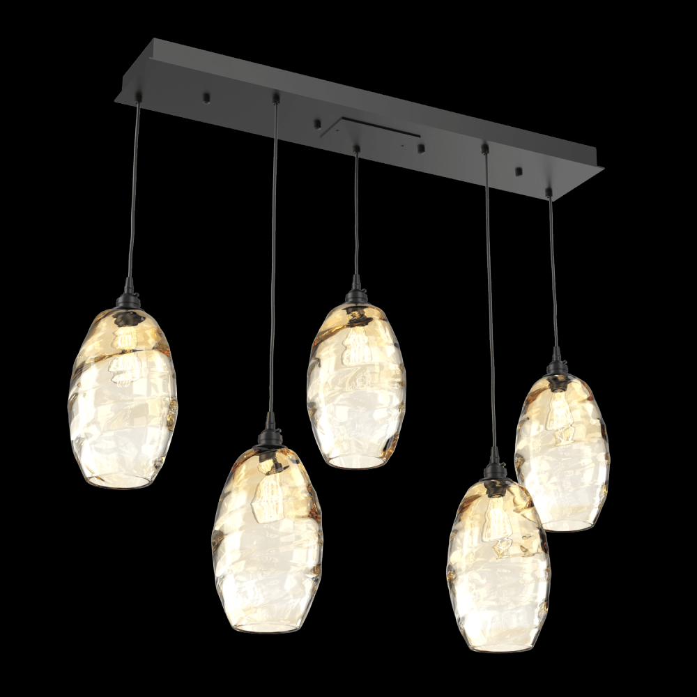 Ellisse Linear 5pc Multi-Pendant