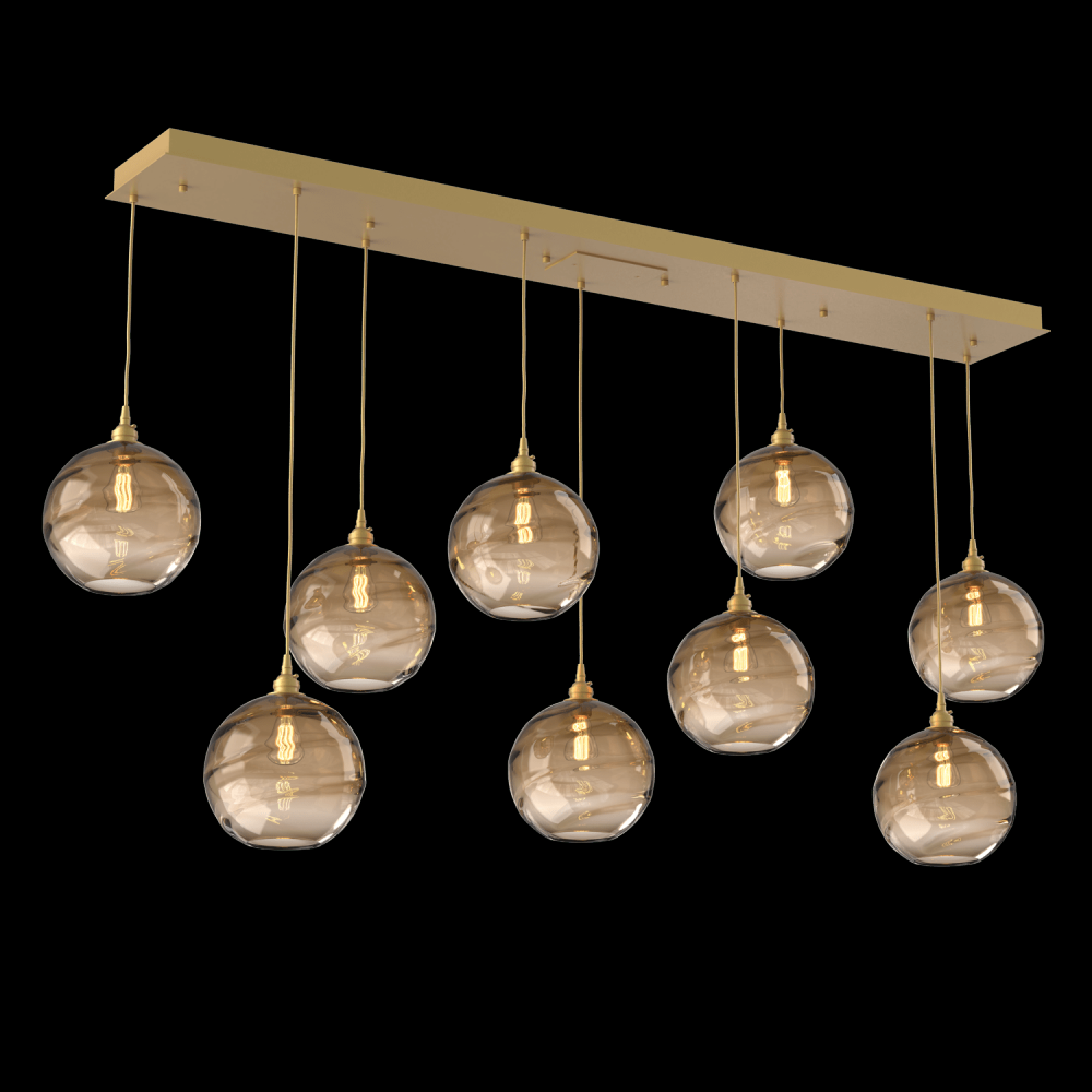 Terra Linear 9pc Multi-Pendant