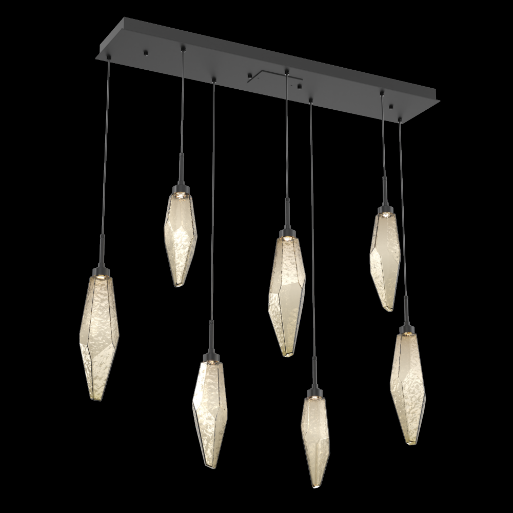 Rock Crystal Linear 7pc Multi-Pendant