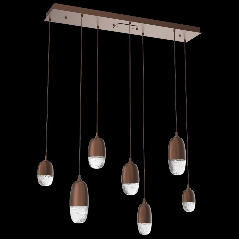 Pebble Linear 7pc Multi-Pendant