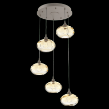 Hammerton CHB0036-05-BS-OA-C01-E2 - Coppa Round 5pc Multi-Pendant