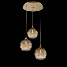 Hammerton CHB0047-03-GB-OB-C01-E2 - Terra Round 3pc Multi-Pendant