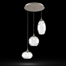 Hammerton CHB0048-03-BS-OC-C01-E2 - Misto Round 3pc Multi-Pendant