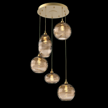 Hammerton CHB0048-05-GB-OB-C01-E2 - Misto Round 5pc Multi-Pendant