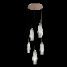 Hammerton CHB0049-05-BB-RS-C01-L1 - Aalto Round 5pc Multi-Pendant