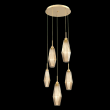 Hammerton CHB0049-05-GB-RB-C01-L3 - Aalto Round 5pc Multi-Pendant