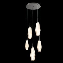 Hammerton CHB0049-05-GP-RA-C01-L1 - Aalto Round 5pc Multi-Pendant