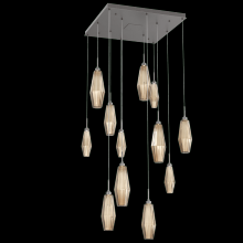 Hammerton CHB0049-12-GP-RB-C01-L1 - Aalto Square 12pc Multi-Pendant