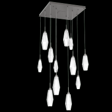 Hammerton CHB0049-12-GP-RC-C01-L1 - Aalto Square 12pc Multi-Pendant