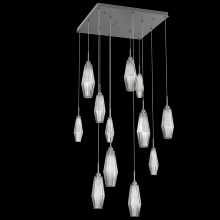 Hammerton CHB0049-12-GP-RS-C01-L1 - Aalto Square 12pc Multi-Pendant