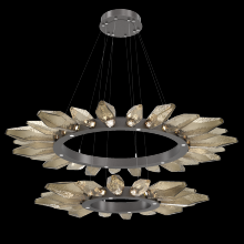 Hammerton CHB0050-2T-GP-CB-CA1-L1 - Rock Crystal Two-Tier Radial Ring