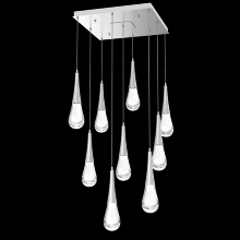 Hammerton CHB0078-09-CS-C-C01-L1 - Raindrop Square 9pc Multi-Pendant