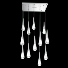 Hammerton CHB0078-12-CS-C-C01-L1 - Raindrop Square 12pc Multi-Pendant