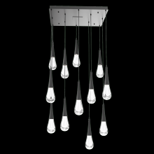 Hammerton CHB0078-12-MB-C-C01-L1 - Raindrop Square 12pc Multi-Pendant