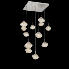 Hammerton CHB0089-09-BS-A-C01-L1 - Mesa Square 9pc Multi-Pendant