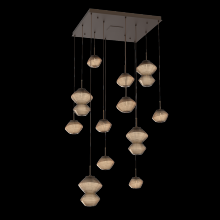 Hammerton CHB0089-12-FB-B-C01-L1 - Mesa Square 12pc Multi-Pendant