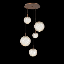 Hammerton CHB0092-05-BB-A-C01-L3 - Gaia Round Pendant Chandelier