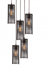 Hammerton CHB0020-05-BB-0-C01-E2 - Downtown Mesh Round 5pc Multi-Pendant