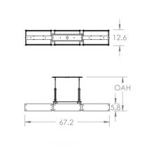 Hammerton PLB0026-0D-GB-SG-001-L3 - Urban Loft Trestle Linear - 67-Inch (LED)