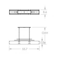 Hammerton PLB0026-0E-FB-BG-001-L1 - Urban Loft Parallel Linear - 55-Inch (LED)