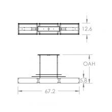 Hammerton PLB0026-0F-GB-FG-001-L1 - Urban Loft Parallel Linear -67-Inch (LED)