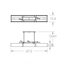 Hammerton PLB0032-0D-BS-IW-001-L1 - Ironwood Linear - 67-Inch (LED)