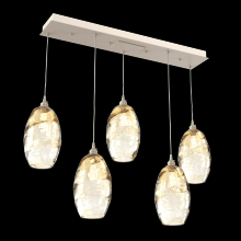 Hammerton PLB0035-05-BS-OA-C01-E2 - Ellisse Linear 5pc Multi-Pendant