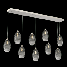 Hammerton PLB0035-09-BS-OS-C01-E2 - Ellisse Linear 9pc Multi-Pendant