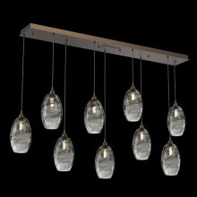 Hammerton PLB0035-09-FB-OS-C01-E2 - Ellisse Linear 9pc Multi-Pendant