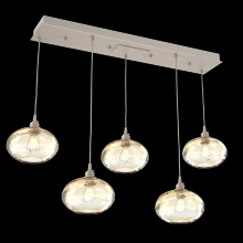 Hammerton PLB0036-05-BS-OA-C01-E2 - Coppa Linear 5pc Multi-Pendant