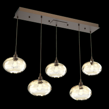 Hammerton PLB0036-05-FB-OA-C01-E2 - Coppa Linear 5pc Multi-Pendant