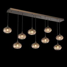 Hammerton PLB0036-09-FB-OB-C01-E2 - Coppa Linear 9pc Multi-Pendant