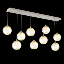 Hammerton PLB0047-09-BS-OA-C01-E2 - Terra Linear 9pc Multi-Pendant