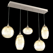 Hammerton PLB0048-05-BS-OA-C01-E2 - Misto Linear 5pc Multi-Pendant