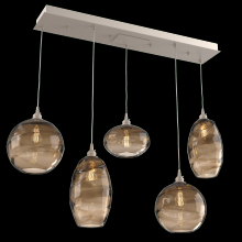 Hammerton PLB0048-05-BS-OB-C01-E2 - Misto Linear 5pc Multi-Pendant