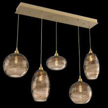 Hammerton PLB0048-05-GB-OB-C01-E2 - Misto Linear 5pc Multi-Pendant