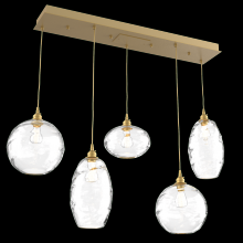 Hammerton PLB0048-05-GB-OC-C01-E2 - Misto Linear 5pc Multi-Pendant