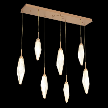 Hammerton PLB0050-07-NB-CA-C01-L1 - Rock Crystal Linear 7pc Multi-Pendant