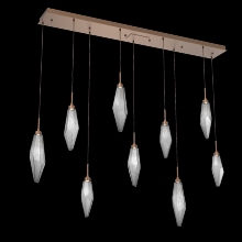 Hammerton PLB0050-09-BB-CS-C01-L1 - Rock Crystal Linear 9pc Multi-Pendant