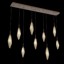 Hammerton PLB0050-09-FB-CB-C01-L3 - Rock Crystal Linear 9pc Multi-Pendant