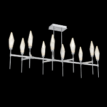 Hammerton PLB0050-67-CS-CA-001-L1 - Rock Crystal Linear Suspension-67-Classic Silver