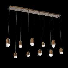 Hammerton PLB0079-09-FB-PC-C01-L3 - Pebble Linear 9pc Multi-Pendant