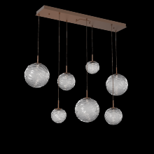 Hammerton PLB0092-07-BB-S-C01-L3 - Gaia Linear 7pc Multi-Pendant