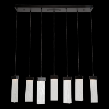 Hammerton PLB0042-07-BB-CG-C01-L1 - Parallel Glass Linear 7pc Multi-Pendant