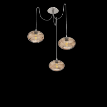 Hammerton SCB0036-03-BS-OB-C01-E2 - Coppa Round 3pc Swag Multi-Pendant