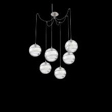 Hammerton SCB0047-06-BS-OC-C01-E2 - Terra Round 6pc Swag Multi-Pendant