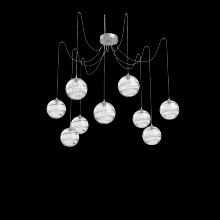 Hammerton SCB0047-09-BS-OC-C01-E2 - Terra Round 9pc Swag Multi-Pendant