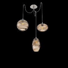 Hammerton SCB0048-03-BS-OB-C01-E2 - Misto Round 3pc Swag Multi-Pendant