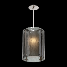 Hammerton LAB0044-16-BS-SG-001-E2 - Textured Glass Oversized Pendant-Rod Suspended-16