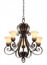 Kalco 5198CI/1339 - Mirabelle 5 Light Chandelier